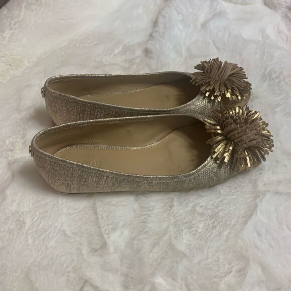 Michael Kors Lolita Pale Gold Flats size 7 - Picture 5 of 8